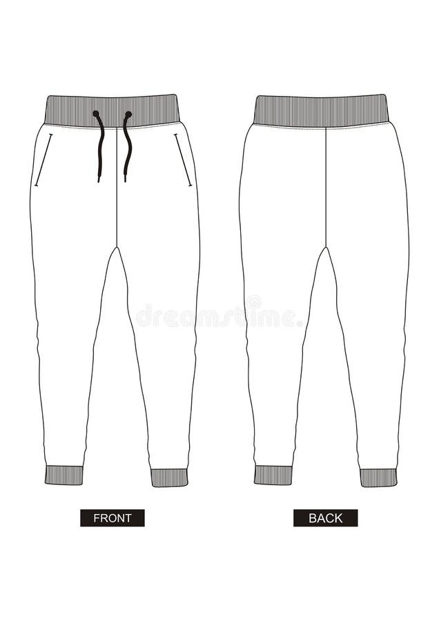 Design Vector Template Pants Collection for Men 04 Stock Vector ...