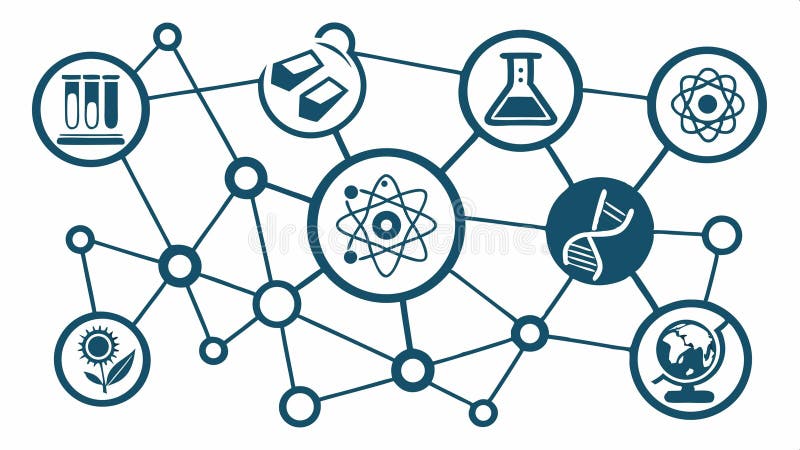 Design vectorial al proiectului vectorial al analizei de sănătate a rețelei științifice medicale și al instrumentelor de diagnosti vector illustration