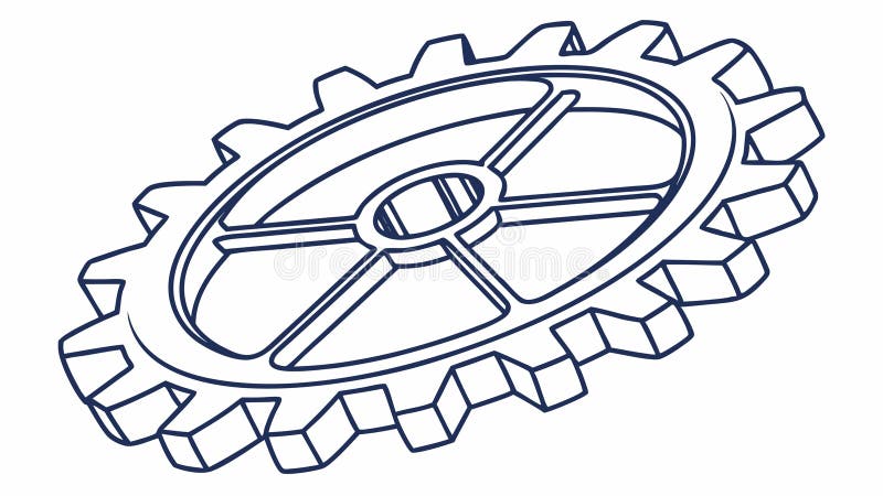 Design Vettoriale componente ingranaggio meccanico industriale Design vettoriale Generativo AI royalty illustrazione gratis