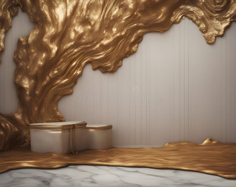 Designa inre vägg som rengör marmor modern inomhusgenerator vektor illustrationer