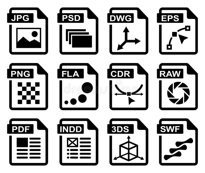 Designdiagramsymboler vektor illustrationer