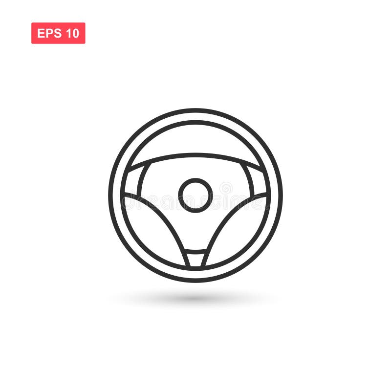Steering wheel icon vectyor design isolated eps10. Steering wheel icon vectyor design isolated eps10