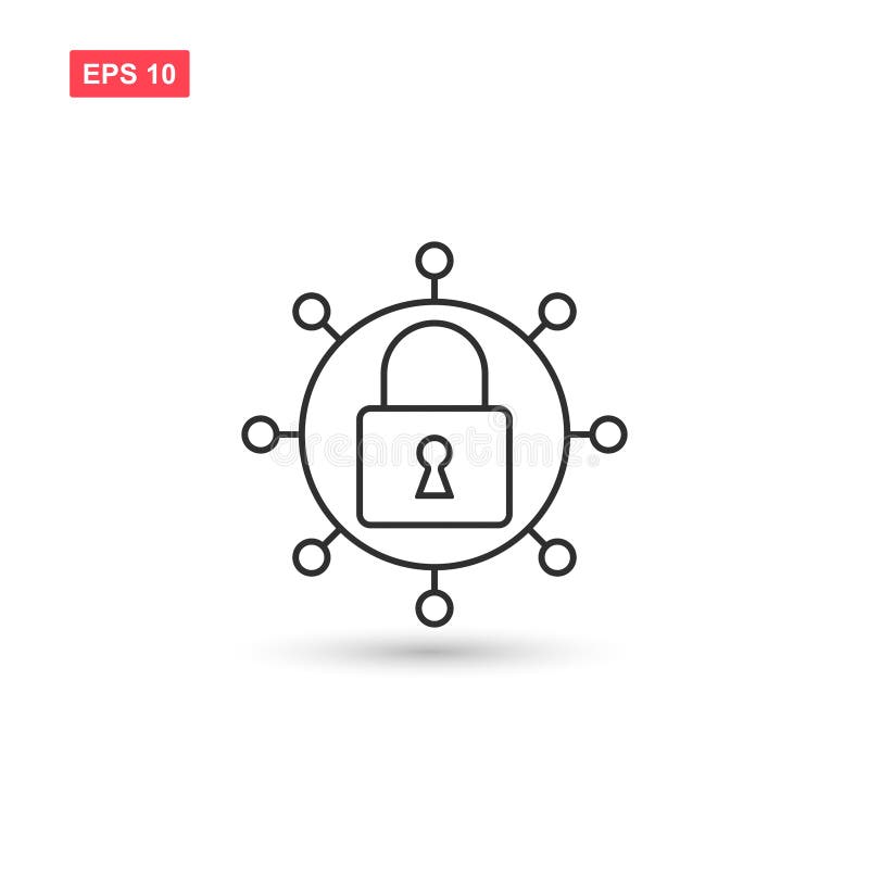 Cyber security icon vector design isolated 4 eps10. Cyber security icon vector design isolated 4 eps10