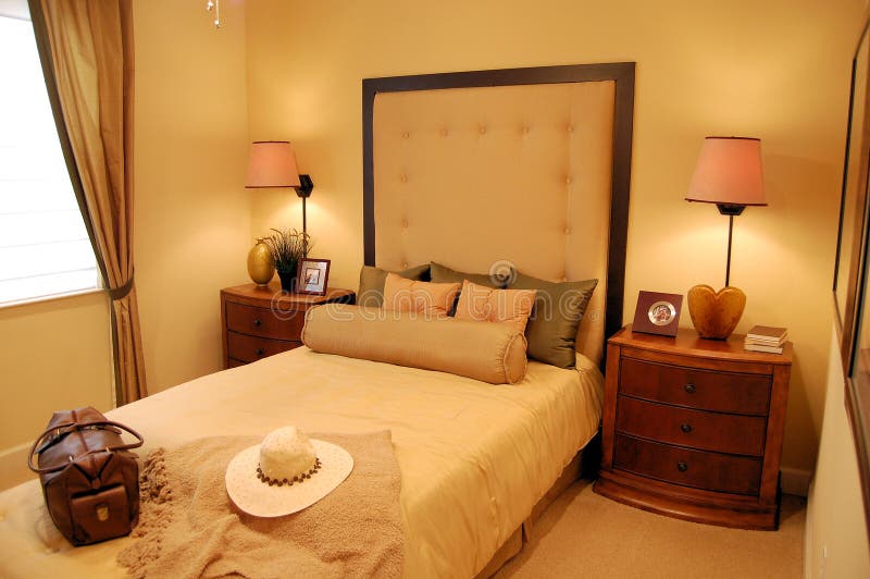 Palm Tree bedroom stock image. Image of tree, hand, decorator 4252151