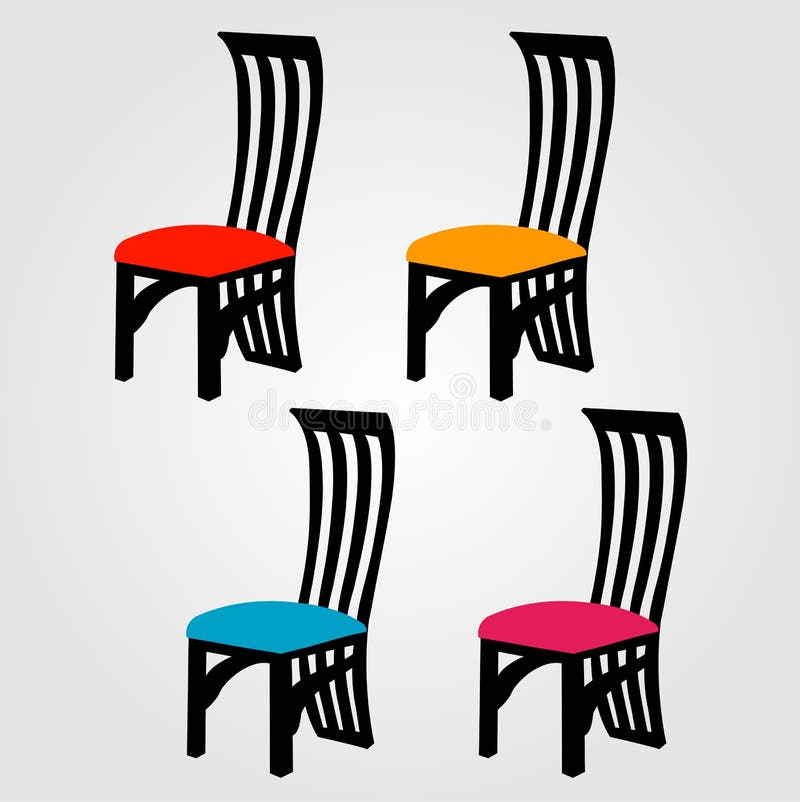 Chair Graphic Isolated Outline Sketch Vector Symbol Icon Design 3d