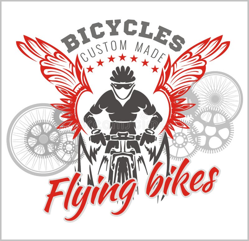 Designer med flygcykeln för mode vektor vektor illustrationer Designer med flygcykeln för mode vektor vektor illustrationer