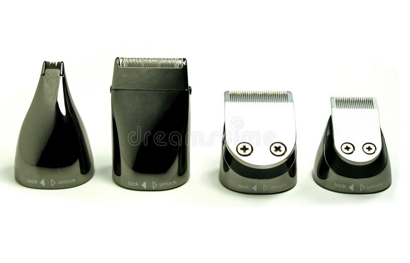 Designer Nose/ear/beard/hair Clipper Heads Stock Photo - Image of scissors,  comb: 11342802