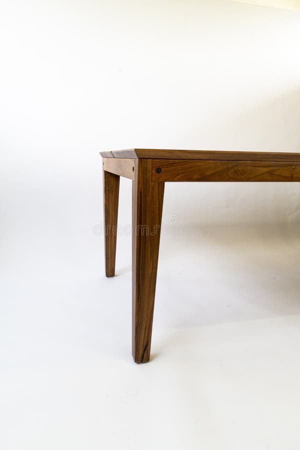 Designer Wood Dining Table, Minimalist and Simple Objects on the Table