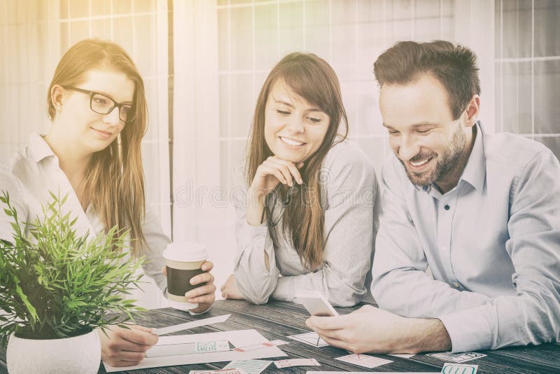 Designers drawing website ux app development. royalty free stock photos Designers drawing website ux app development. royalty free stock photos
