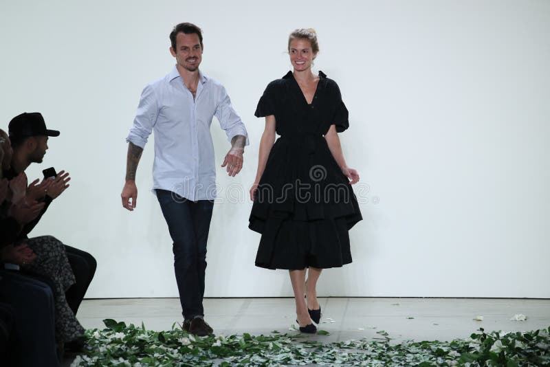Designers Kristopher Brock and Laura Vassar Walk the Runway for
