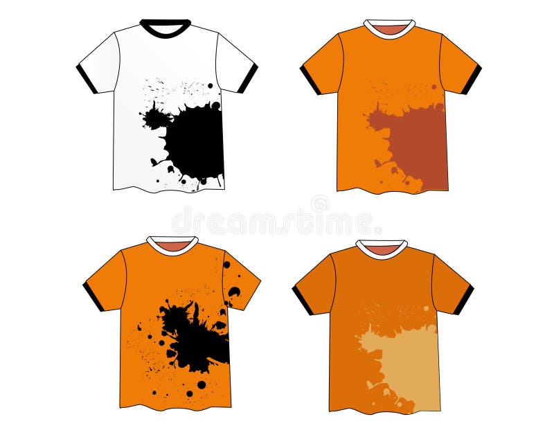 Stilren grunge t-shirt design royaltyfri illustrationer