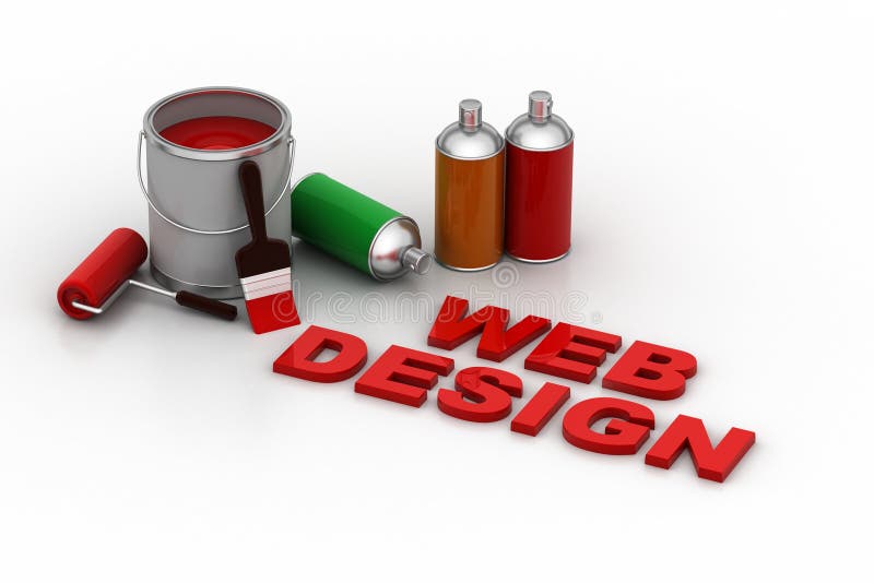 Designing concept with paint vector illustration