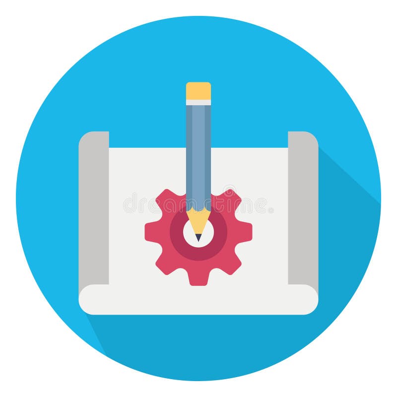 Designing, Development Process Color Vector Icon Which Can Easily ...