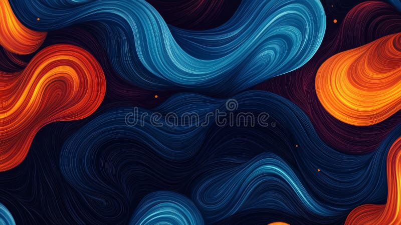 Designul abstract constă în forme de învârtire în portocaliu albastru și roz royalty free stock images