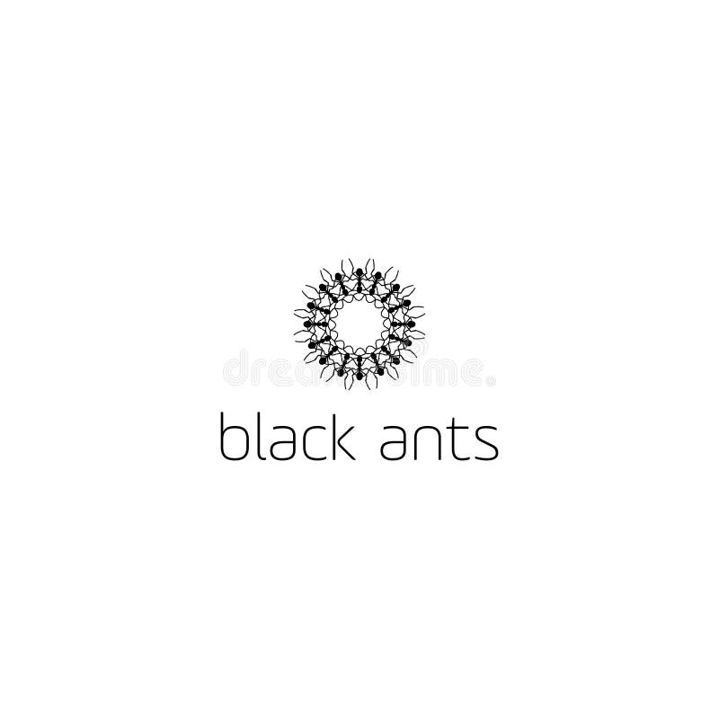Designvektor für Circle Black Amants lizenzfreie abbildung