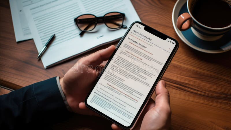 Concept de semnătură digitală online stock photo