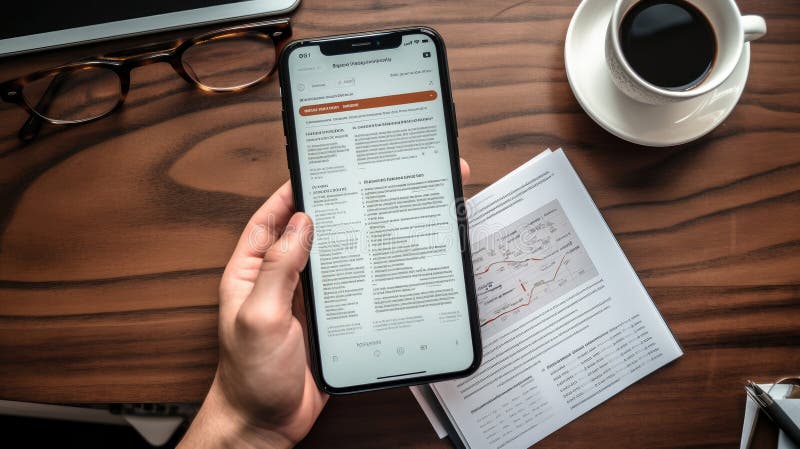 Concept de semnătură digitală online stock photo