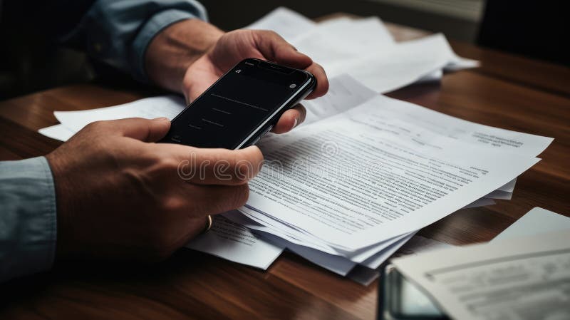 Concept de semnătură digitală online stock image