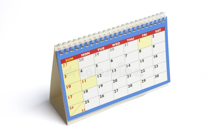 Desk Calendar stock image. Image of planner, agenda, calendar 12407589