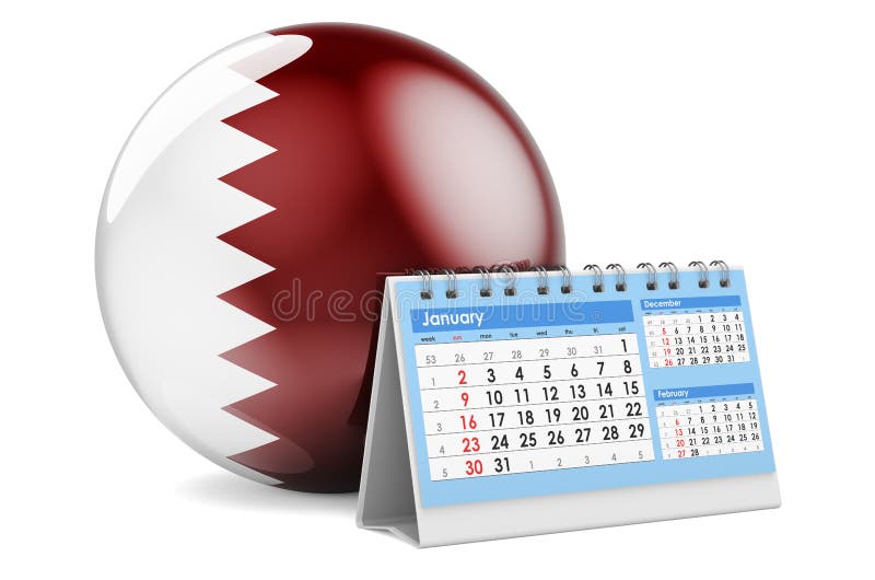Qatar Calendar Stock Illustrations 426 Qatar Calendar Stock