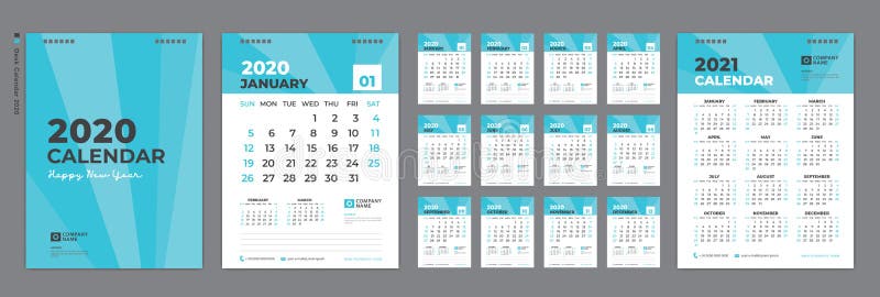 Calendar With White Cover For Design Layout Stock Illustration