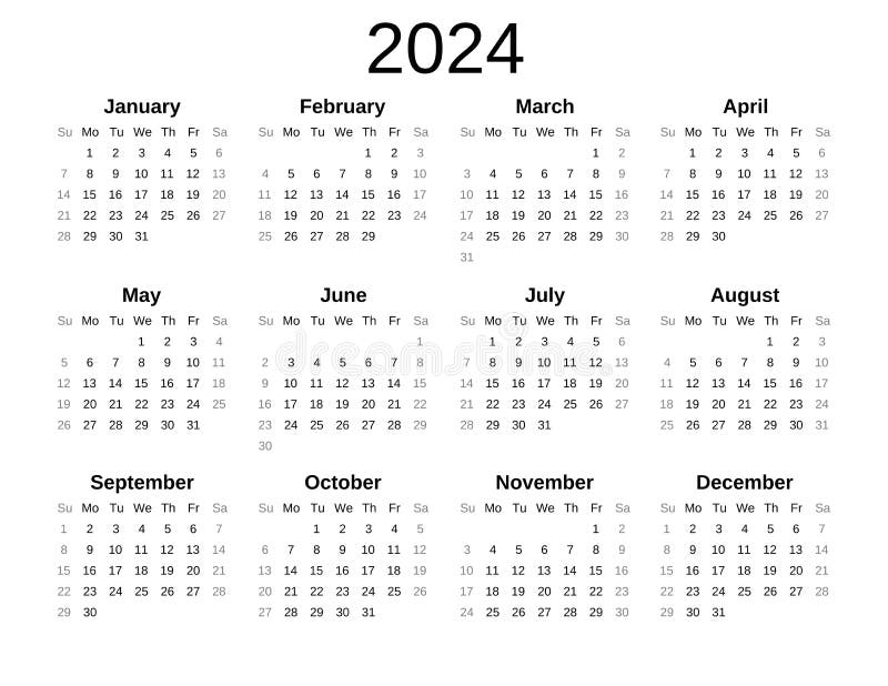 2024 Desk Calendar