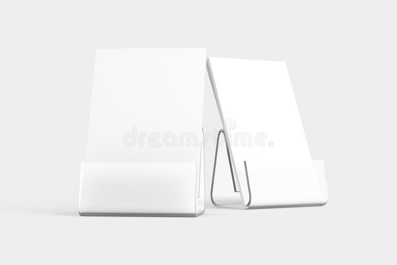 Desk Calendar With Transparent Plastic Stand 3d Rendered White