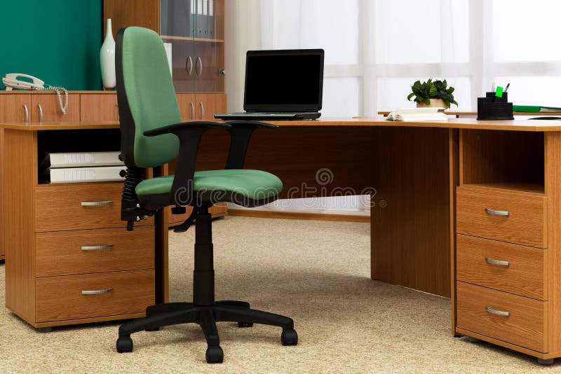 Green desk organizer stock photo. Image of background 9035414