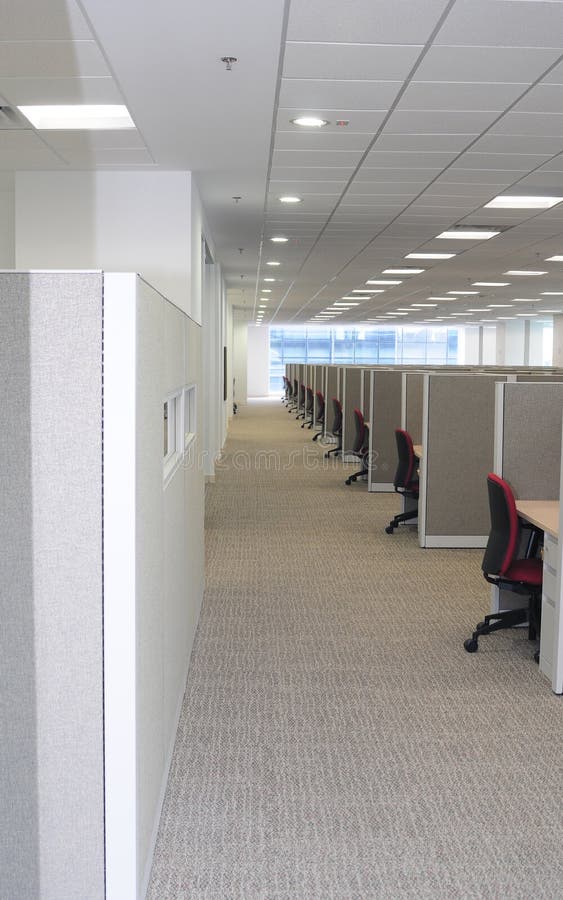 Desks in a row.