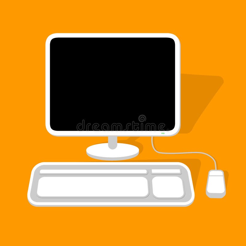Desktop Computer royalty free illustration