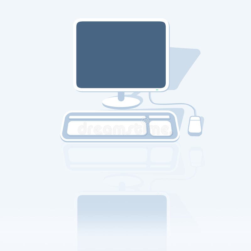 Desktop Computer stock illustration