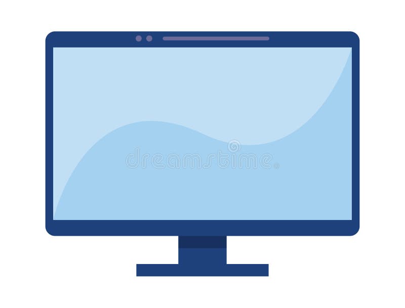 Desktop computer device royalty free illustration