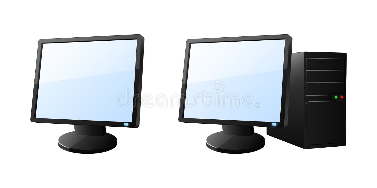 Desktop Computer With Monitor Speakers Realistic Vector Illustration Of A  Personal Computer Workstation Pc Music Production Computer Stock  Illustration - Download Image Now - iStock