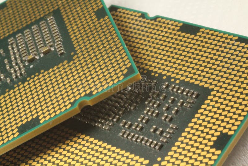 Desktop Computer Processor, Cpu Closeup Stock Photo Image of close