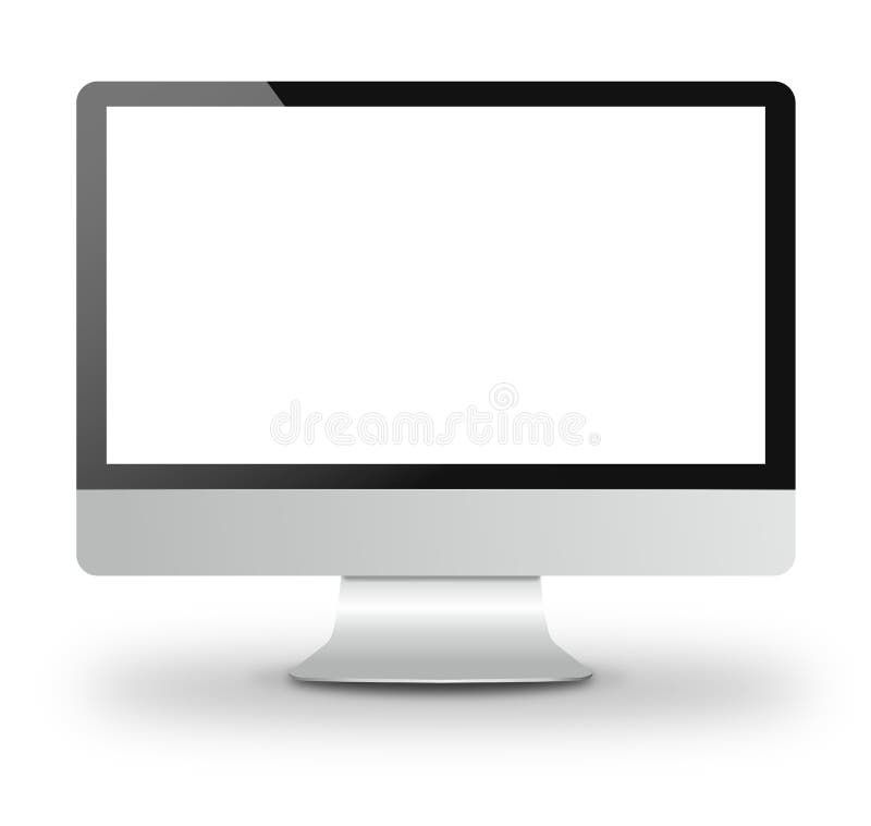 Desktop komputerowy pokaz royalty ilustracja