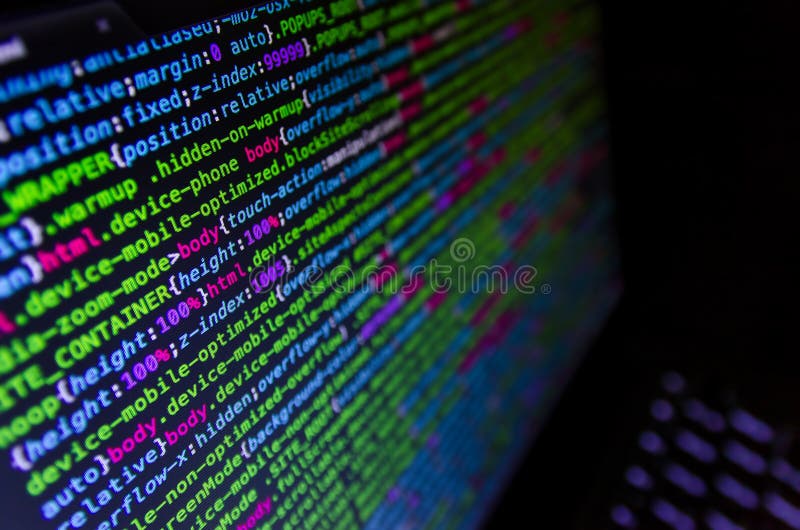 Desktop source code and technology background, Developer or programer with  coding and programming, Wallpaper by Computer language and source code, Com  Stock Photo - Alamy