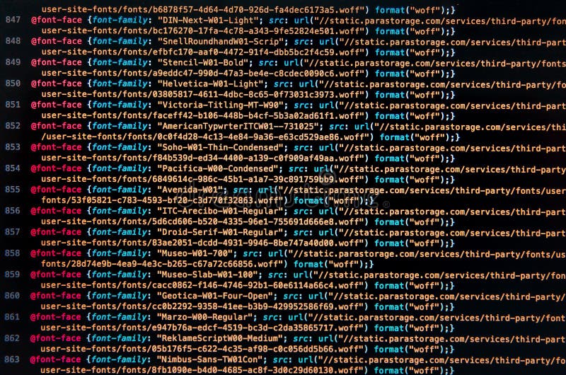 Desktop Source Code and Wallpaper by Computer Language with Coding and  Programming. Stock Photo - Image of application, focus: 124707230