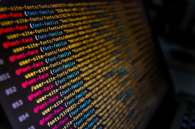 Desktop Source Code and Wallpaper by Computer Language with Coding and  Programming. Stock Image - Image of focus, desktop: 124935197