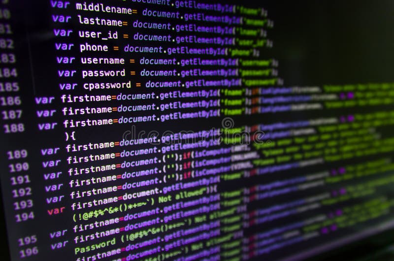 Desktop Source Code and Wallpaper by Computer Language with Coding and  Programming. Stock Image - Image of java, desktop: 125215647