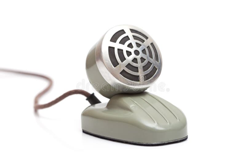 Vintage Microphone stock image. Image of aged, metal 13764417