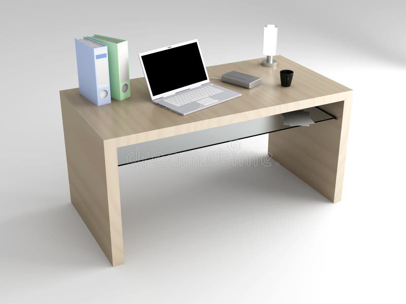 Desktop stock illustration