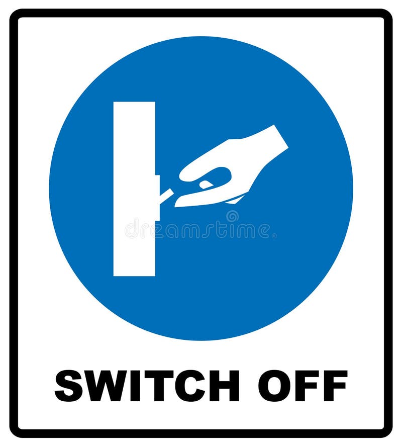 Desligue o sinal do depois de uso
