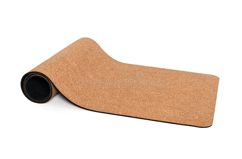 Deslizamento Eco de Cork Mat Premium Non da ioga amigável imagem de stock royalty free Deslizamento Eco de Cork Mat Premium Non da ioga amigável imagem de stock royalty free