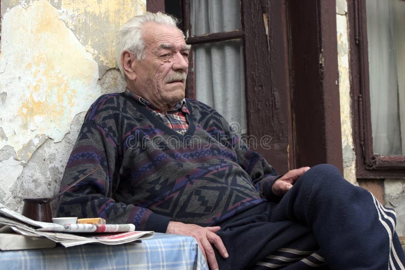 Despair Look Of Old Man Stock Photography - Image: 702132