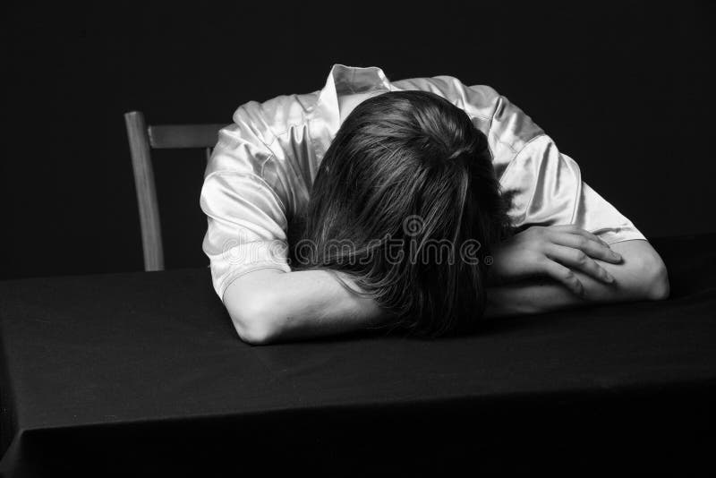 Despair stock image. Image of women, serious, grief, youth - 7136077