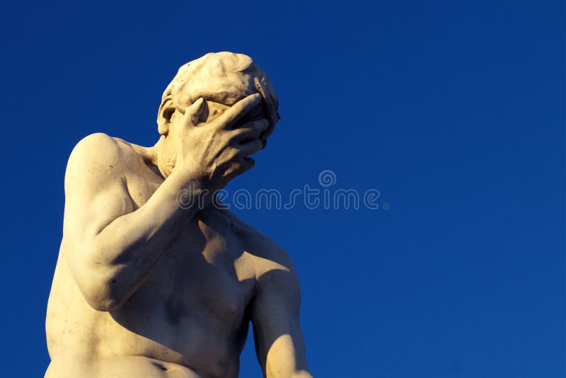 desperat manfacepalm Emotionellt smärta och sorgen skult begrepp royaltyfria bilder desperat manfacepalm Emotionellt smärta och sorgen skult begrepp royaltyfria bilder