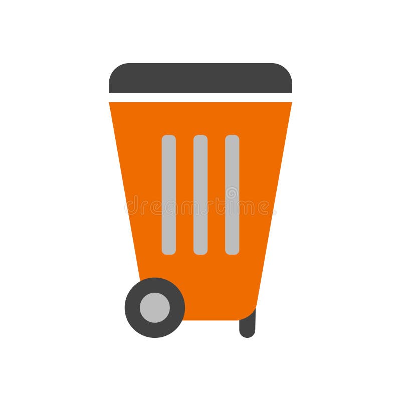 Desperdice o sinal e o símbolo do vetor do ícone isolados no fundo branco ilustração do vetor