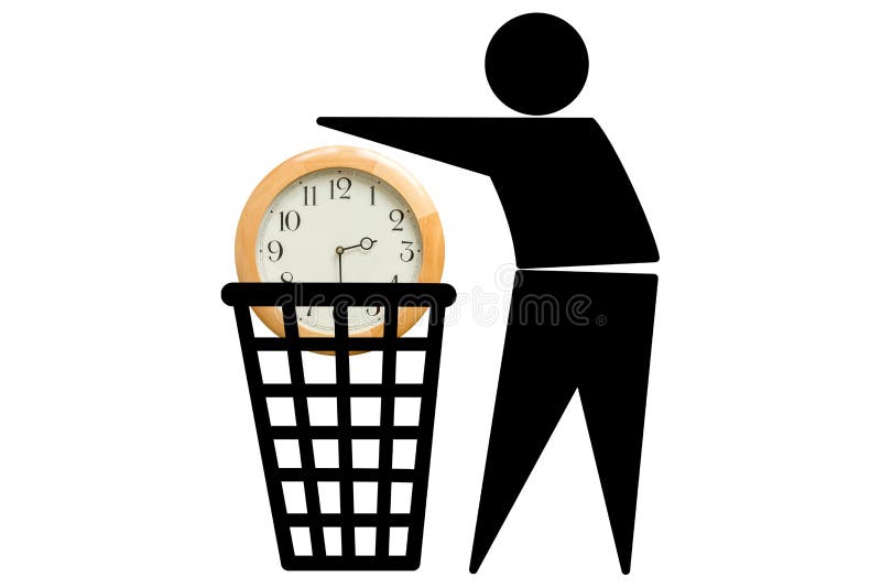 Desperdice o tempo ilustração royalty free Desperdice o tempo ilustração royalty free