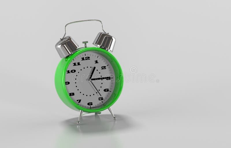 Despertador da cor fotografia de stock royalty free