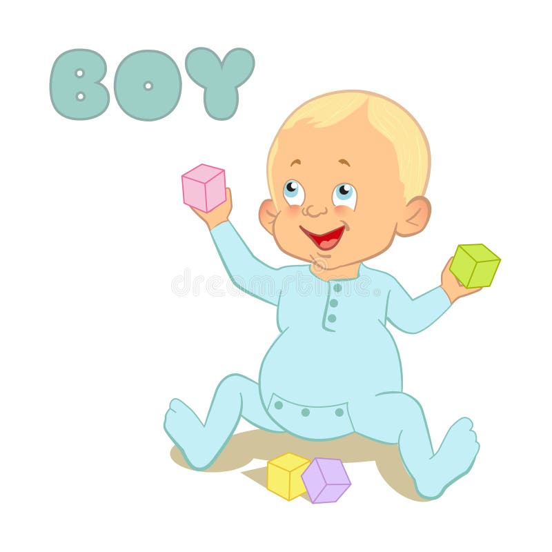 Dess baby shower en pojke stock illustrationer Dess baby shower en pojke stock illustrationer